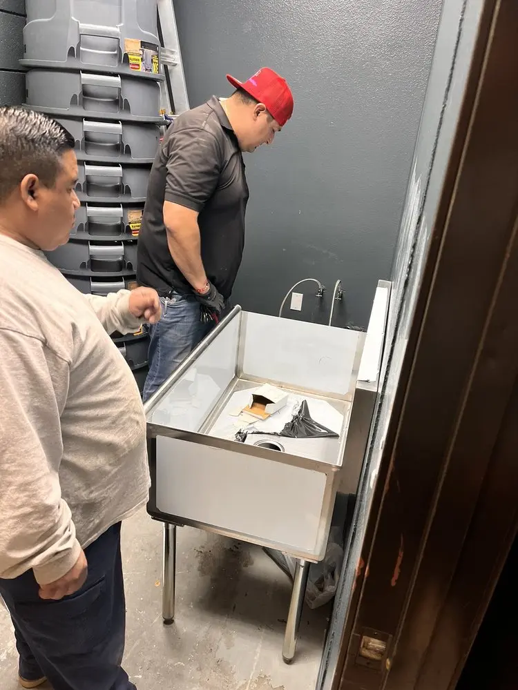 Commercial plumbing and sink installation in Juniata
